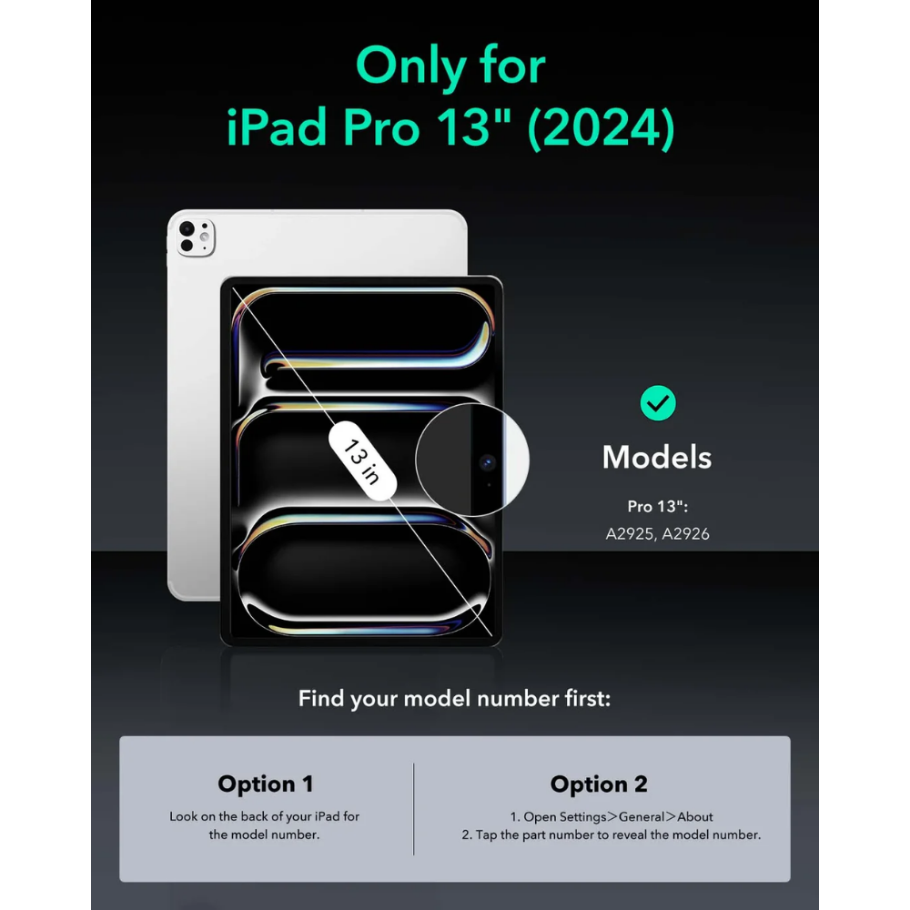 ESR Shift Magnetic Case iPad Pro 13 inch (2024) - Black
