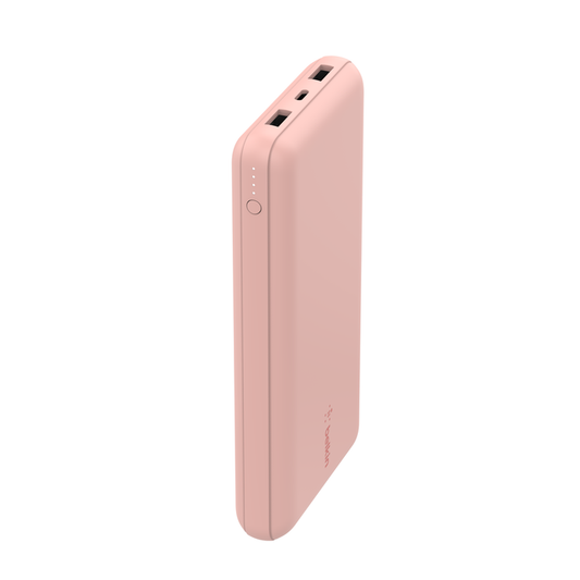 Belkin 20K POWER BANK, USB-A & C 15W, ROSE GOLD