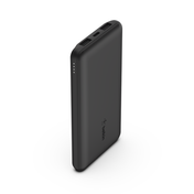 Belkin BOOST CHARGE 3-Port Power Bank 10K + USB-A to USB-C Cable, Black