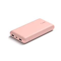 Belkin 20K POWER BANK, USB-A & C 15W, ROSE GOLD