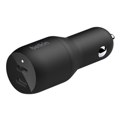 Belkin Dual USB-C Car Charger 18W X2 - Black