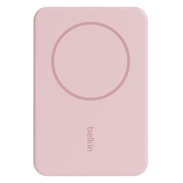 Belkin BOOST CHARGE Magnetic Wireless + Stand Power Bank, Pink 5000mAh