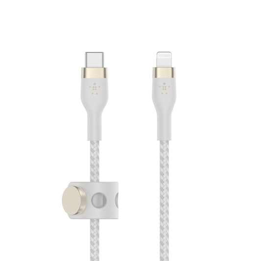 Belkin USB-C TO LTG, BRAID SIL, 2M, WHT