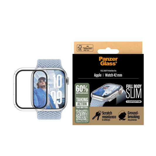 PANZERGLASS FULL BODY SLIM CASING FOR APPLE WATCH 42MM- CLEAR