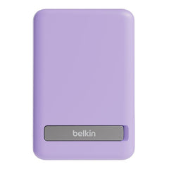 Belkin BOOST CHARGE Magnetic Wireless + Stand Power Bank, Purple 5000mAh
