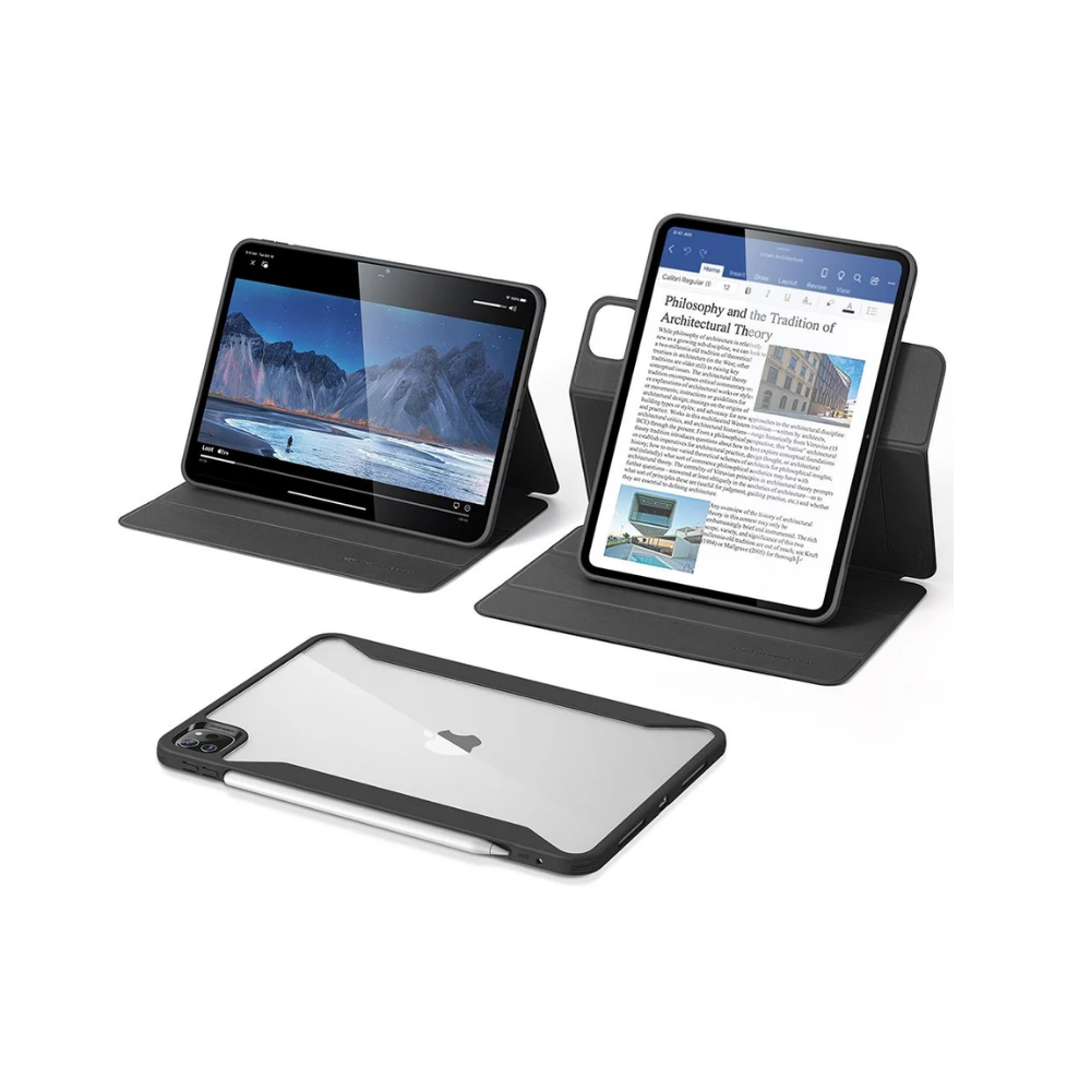 ESR Rebound Hybrid Case 360 iPad Pro 13 inch (2024)/iPad Pro 12.9 (2024) - Black