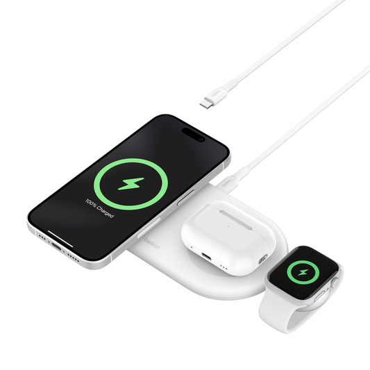 Belkin QI2 3IN1 Pad W/ Apple Watch Dongle (Apea Only Non-PSU)