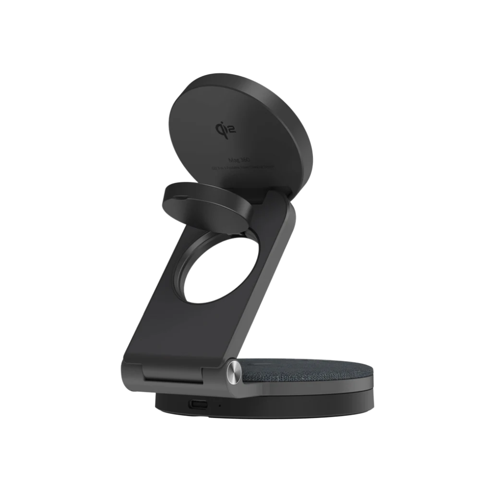 ADAM elements Mag 360 Qi2 3-in-1 Foldable Travel Charging Station