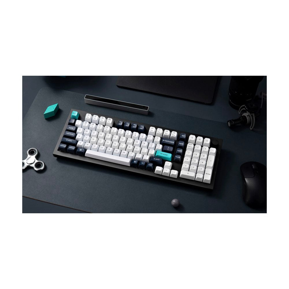 Keychron Q5 Max ANSI 96% layout 102 Key Carbon Black Full Assembled Knob Red Switch RGB Hot-Swap BT/2.4GHz/Wired Normal Profile QMK Custom Keyboard