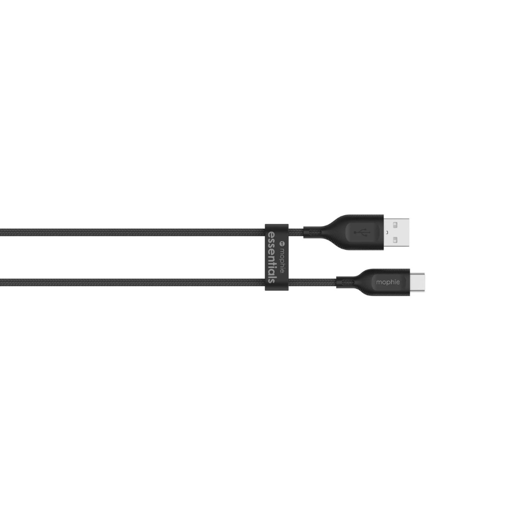 Mophie Cable Essential USBC USBA 1M Braided FG Black APAC