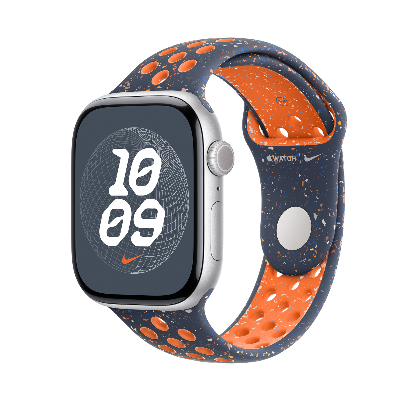 46mm Blue Flame Nike Sport Band - M/L