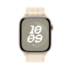 46mm Starlight/Pink Nike Sport Loop