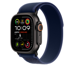 49mm Blue Trail Loop - M/L - Black Titanium Finish