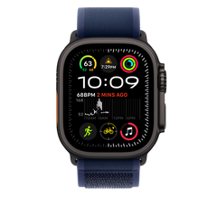 49mm Blue Trail Loop - M/L - Black Titanium Finish