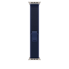 49mm Blue Trail Loop - M/L - Natural Titanium Finish
