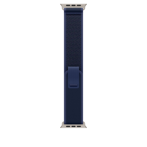 49mm Blue Trail Loop - S/M - Natural Titanium Finish