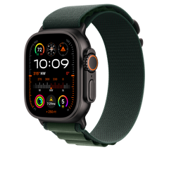 49mm Dark Green Alpine Loop - Large - Black Titanium Finish
