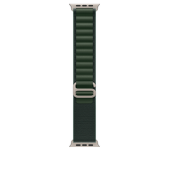 49mm Dark Green Alpine Loop - Small - Natural Titanium Finish