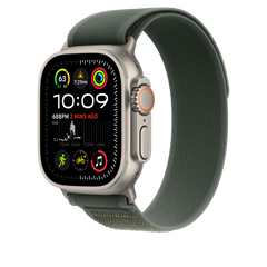 49mm Green Trail Loop – S/M - Natural Titanium Finish
