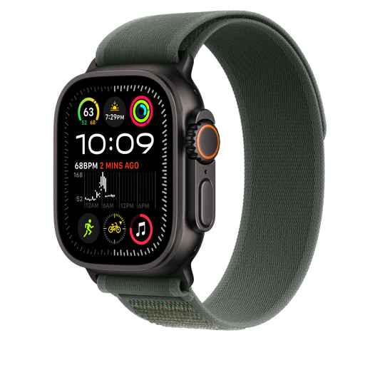 49mm Green Trail Loop - S/M - Black Titanium Finish