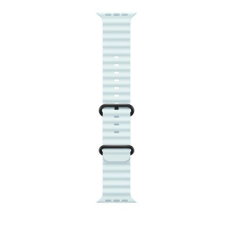 49mm Ice Blue Ocean Band - Black Titanium Finish