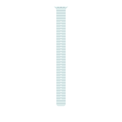 49mm Ice Blue Ocean Band Extension - Natural Titanium Finish