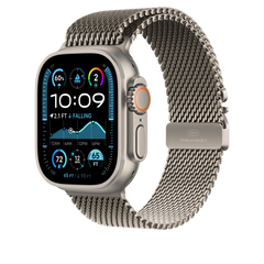 49mm Natural Titanium Milanese Loop - Large