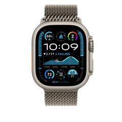 49mm Natural Titanium Milanese Loop - Large