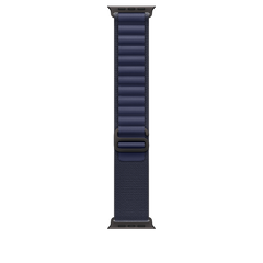 49mm Navy Alpine Loop - Medium - Black Titanium Finish