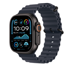 49mm Navy Ocean Band - Black Titanium Finish