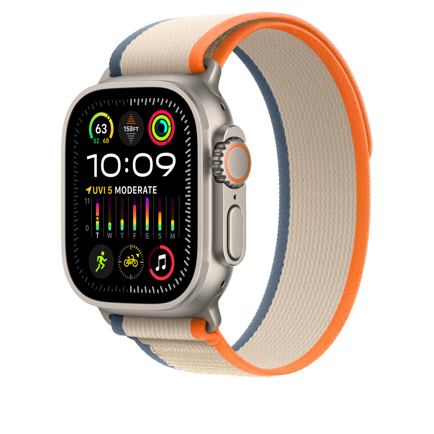 49mm Orange/Beige Trail Loop - M/L