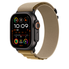 49mm Tan Alpine Loop - Medium - Black Titanium Finish