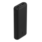 Belkin 20K Power Bank, USB-C & USB-A PD 20W, Black