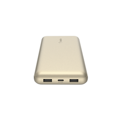 Belkin 20K POWER BANK, USB-A & C 15W, GOLD