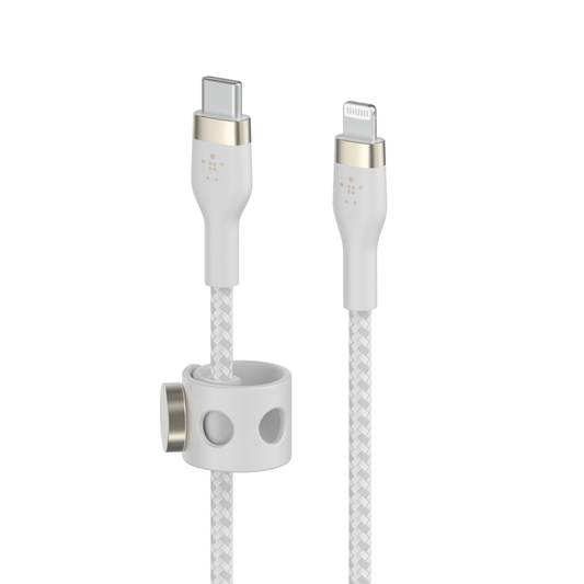 Belkin USB-C TO LTG, BRAID SIL, 2M, WHT