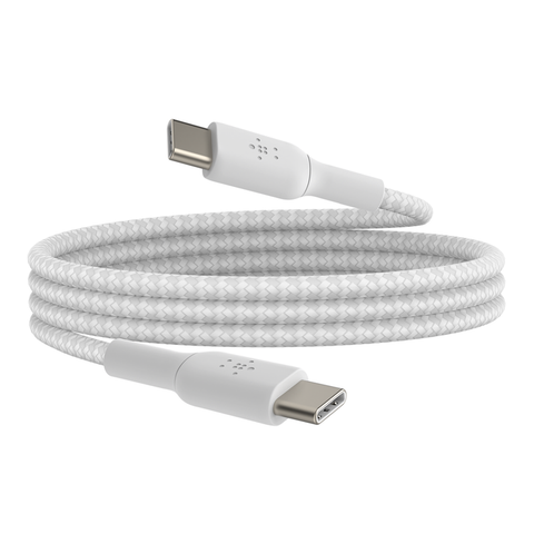 Belkin Braided USB-C to USB-C Cable 60W - White(1m)