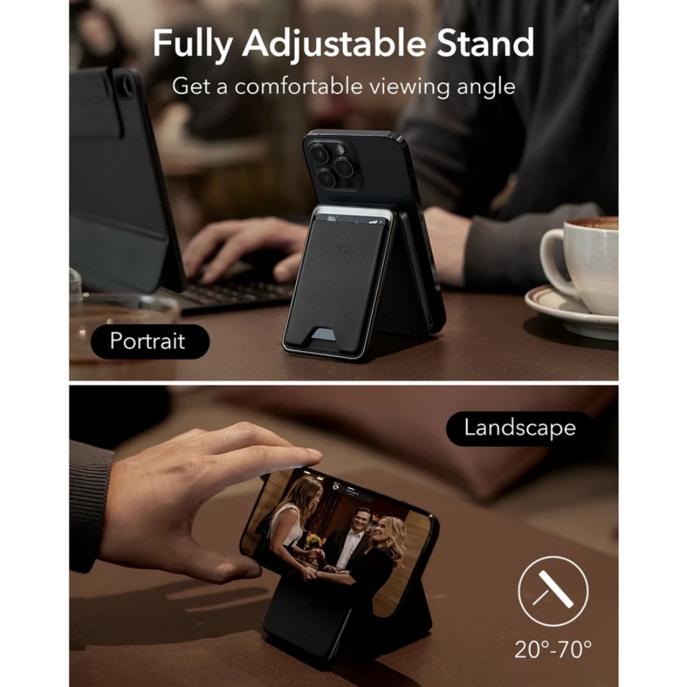 ESR HaloLock Wireless Power Bank Wallet - Brown