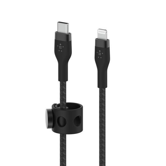 Belkin USB-C TO LTG, BRAID SIL, 2M, BLK