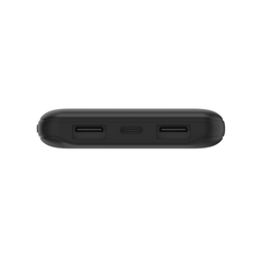 Belkin BOOST CHARGE 3-Port Power Bank 10K + USB-A to USB-C Cable, Black