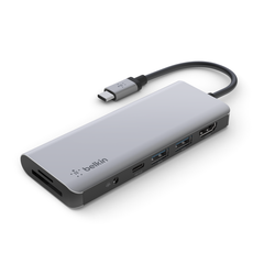 Belkin USB-C 7-in-1 Multiport Adapter Hub/HDMI/USB-C/USB-Ax2/MicroSD/SD/AUDIO 3.5"