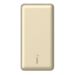 Belkin 20K POWER BANK, USB-A & C 15W, GOLD