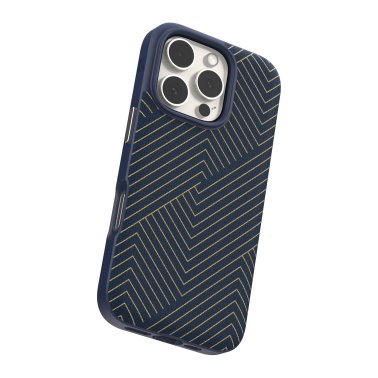 ZAGG-Cases-London Snap-Apple iPhone 16 Pro Max Navy Gold