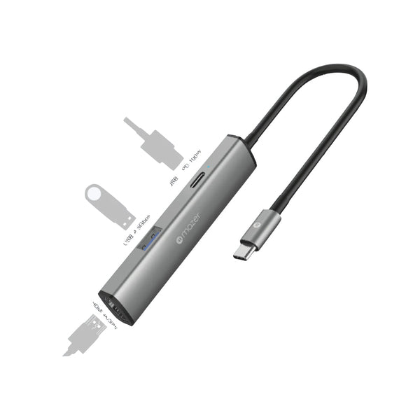 Hub50 Mazer M-Hub50 InfiniteHub 3in1 USB-C to HDMI 4K/30Hz + USB-A x 1 + USB