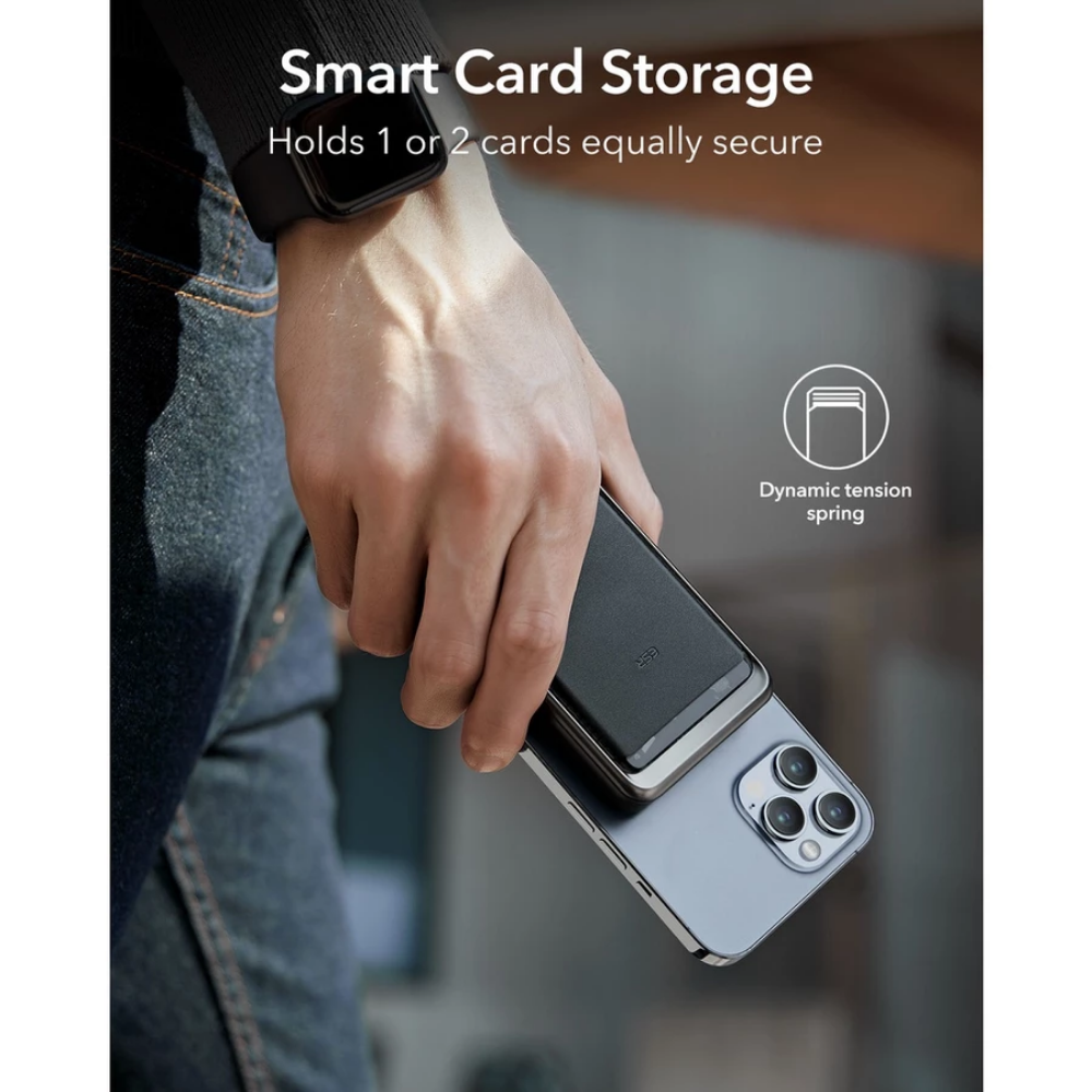 ESR HaloLock Wireless Power Bank Wallet - Brown