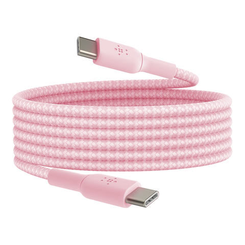 Belkin Braided USB-C to USB-C Cable 60W - Pink(2m)