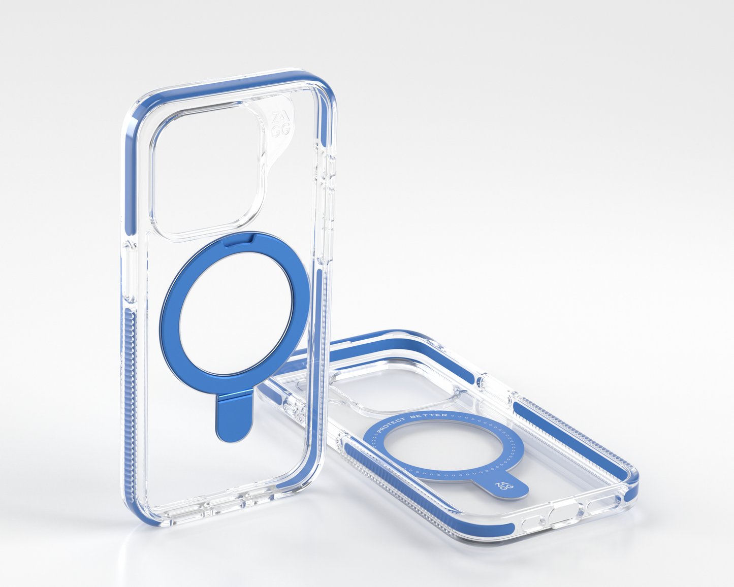 ZAGG Cases Santa Cruz Snap Ring Stand Apple iPhone 15 Pro Max - Blue