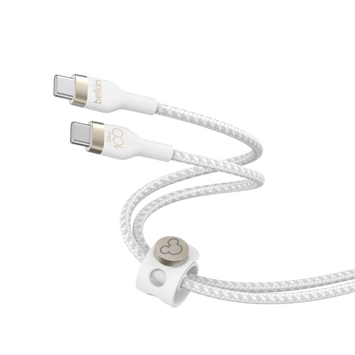 Belkin USB-C TO USB-C 2.0, BRAID SIL, 2M - White/D100