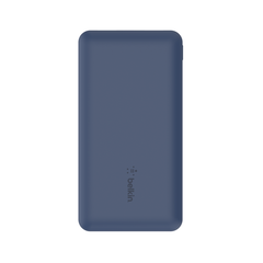 Belkin BOOST CHARGE 3-Port Power Bank 10K + USB-A to USB-C Cable, Blue