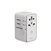 ADAM elements T70L 70W Universal Travel Adapter with Built-In USB-C Cable (White)