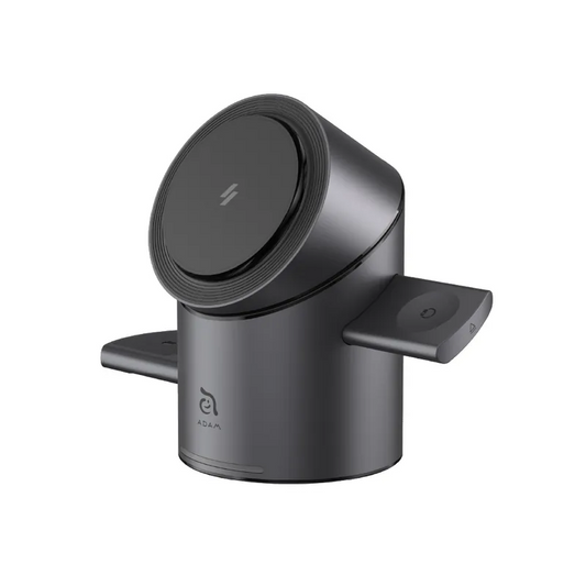 Adam Elements Mag Tube Qi2  3-in-1 Intelligent Charging Station